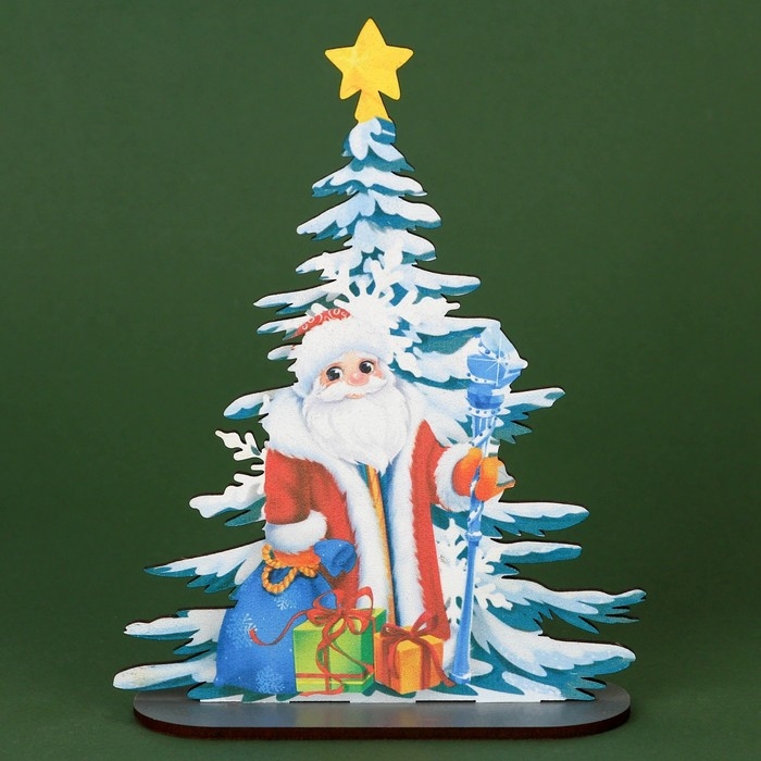 Настольный декор новогодний &laquo;Дед Мороз&raquo;, на Новый Год, 12 х 4,3 х 15,5 см