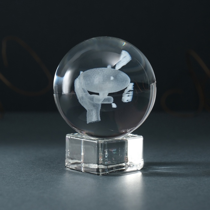 Сувенир стекло шар Сувенир стекло шар "Дирижабль" d=6 см