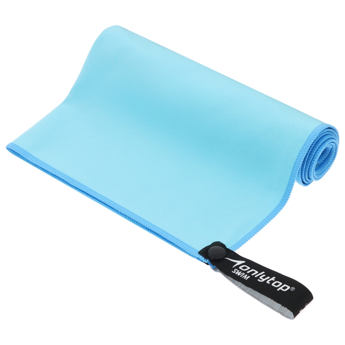 Полотенце из микрофибры ONLYTOP, 40х40 см, цвет голубой Полотенце из микрофибры ONLYTOP, 40х40 см, цвет голубой