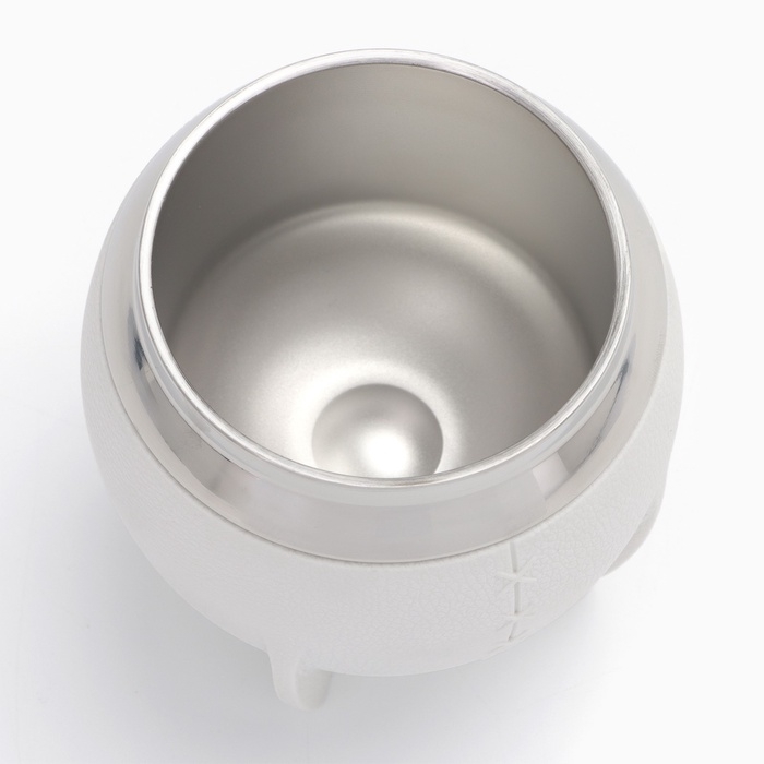 Калабас для чая Мате 250 мл и бомбилья, набор для приготовления, белый Калабас для чая Мате 250 мл и бомбилья, набор для приготовления, белый