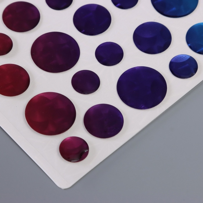 Наклейки для творчества пластик Наклейки для творчества пластик "Градиент. Круг" 22х9,5 см