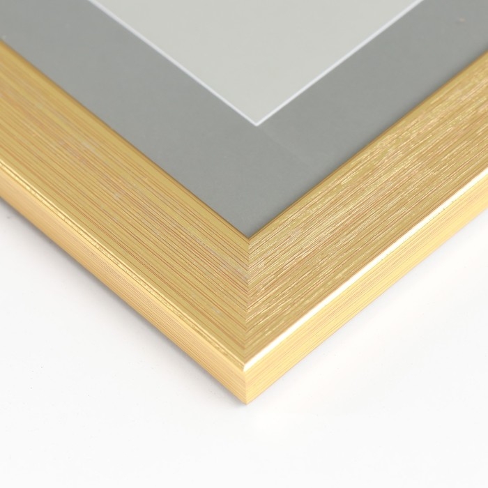 Фоторамка пластик Фоторамка пластик "Zlata" 15x20 см, золотая