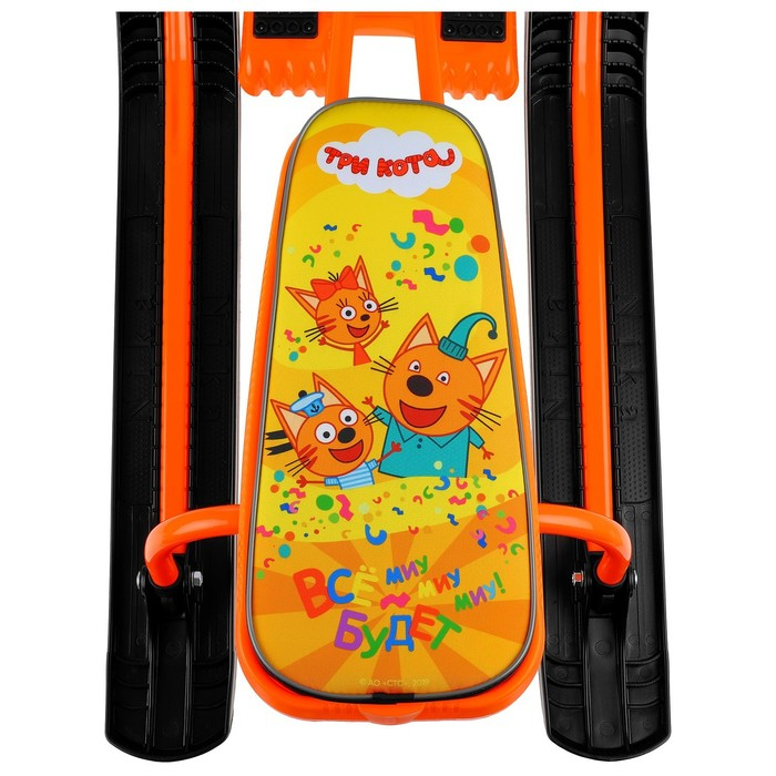 Снегокат «Тимка спорт 2 Три кота», ТС2/ТК, цвет оранжевый/чёрный Снегокат «Тимка спорт 2 Три кота», ТС2/ТК, цвет оранжевый/чёрный