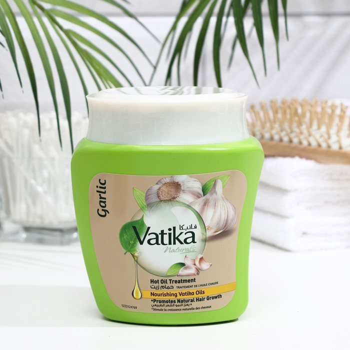 Маска для волос Dabur Vatika Garlic для ломких и выпадающих волос, 500 г Маска для волос Dabur Vatika Garlic для ломких и выпадающих волос, 500 г