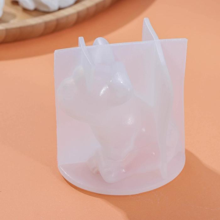 Молд Доляна «Бульдог», силикон, 8×6×7 см, цвет белый Молд Доляна «Бульдог», силикон, 8×6×7 см, цвет белый