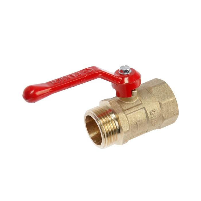 Кран шаровой Кран шаровой "ГАЛЛОП" ПРАКТИК DN-25 121, внутренняя/наружная резьба 1", ручка