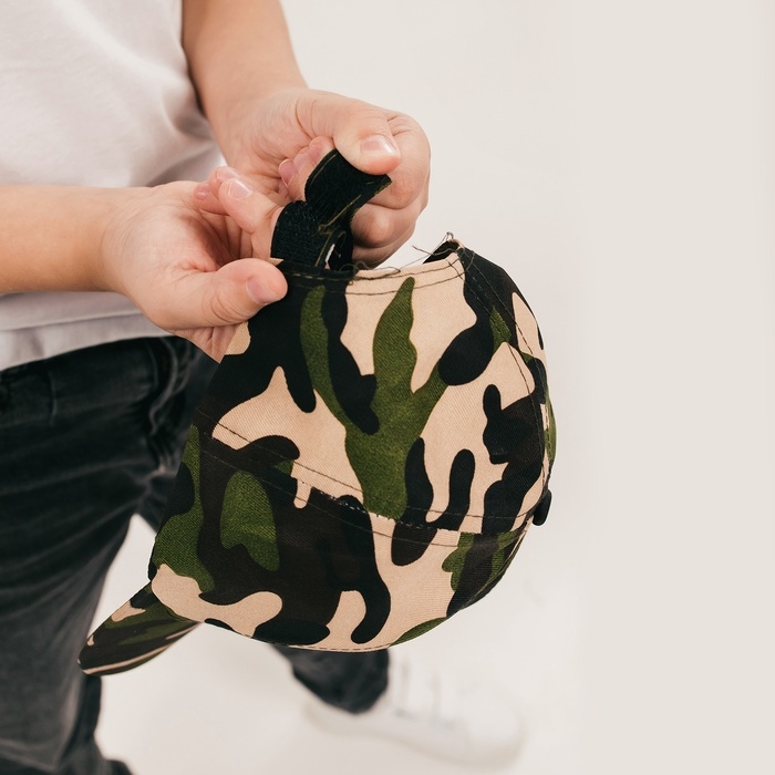 Карнавальная кепка «Военный», нашивка-солдат, р. 52–54 Карнавальная кепка «Военный», нашивка-солдат, р. 52–54