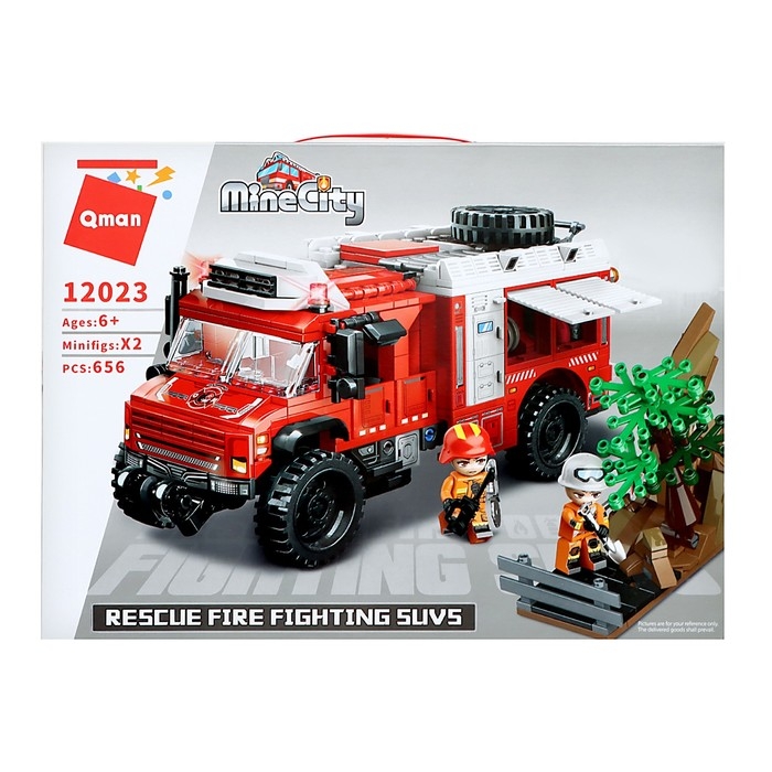 Конструктор Огнеборцы «Пожар в парке», 656 деталей Конструктор Огнеборцы «Пожар в парке», 656 деталей