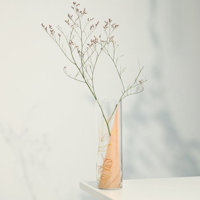 Ваза - цилиндр «Амелия» для цветов, прямая, 26,3 см, 1,1 л.