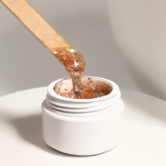 Гель лак для ногтей, с блёстками, 3-х фазный, 8 мл, LED/UV, медный Гель лак для ногтей, с блёстками, 3-х фазный, 8 мл, LED/UV, медный