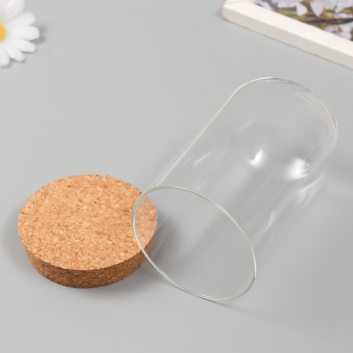 Декор для творчества стекло Декор для творчества стекло "Колба с пробкой" 8х8х13 см