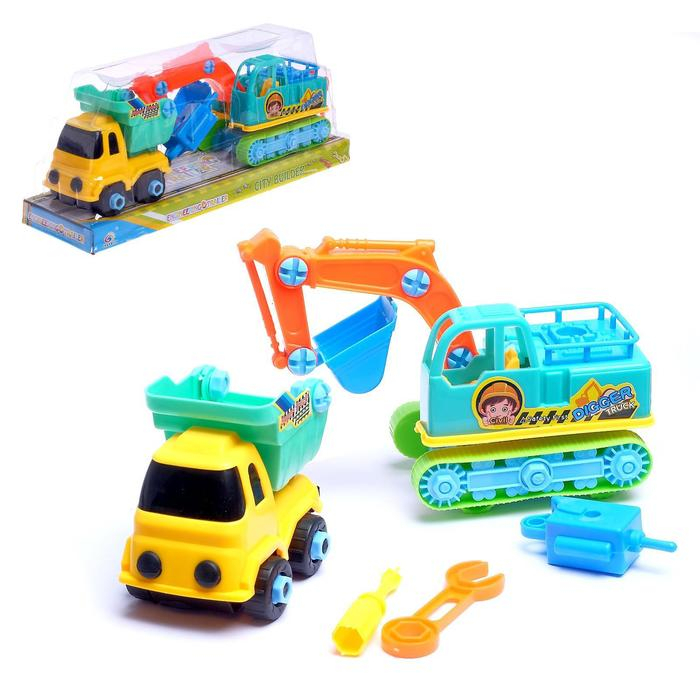 Конструктор винтовой «Экскаватор с грузовиком» Конструктор винтовой «Экскаватор с грузовиком»