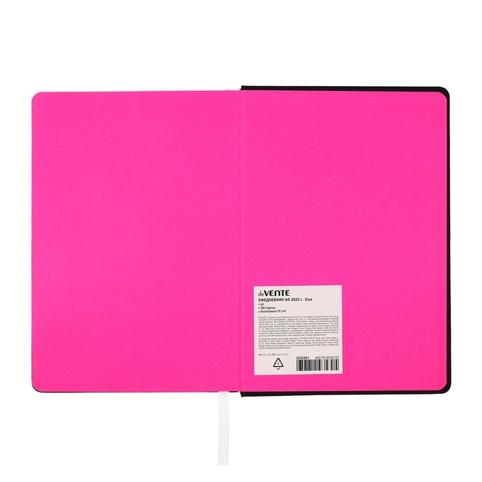 Ежедневник датированный 2025 года, deVENTE. Flag, A5 168 листов, deVENTE. Duo, твердая обложка кожзам с поролоном, шелкография, перфорация, ляссе, блок 70 г/м2 Ежедневник датированный 2025 года, deVENTE. Flag, A5 168 листов, deVENTE. Duo, твердая обложка кожзам с поролоном, шелкография, перфорация, ляссе, блок 70 г/м2