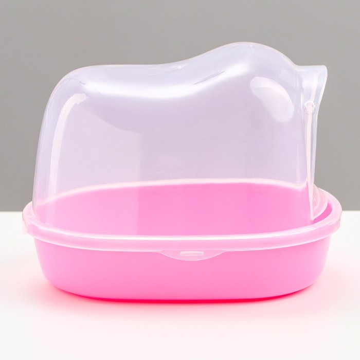 Туалет для грызунов фигурный Туалет для грызунов фигурный "Пижон", 13 х 10 х 10 см, розовый