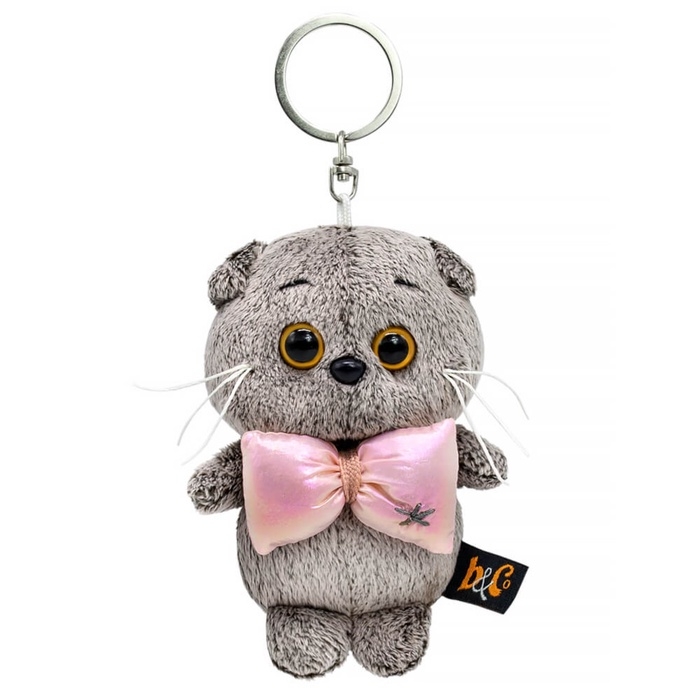 Брелок - детский мягкий «Басик с объёмным бантом», 15 см Брелок - детский мягкий «Басик с объёмным бантом», 15 см