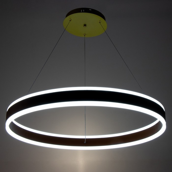 Люстра с ПДУ Люстра с ПДУ "Синтура" LED 100Вт 3000-6000К оранжевый 80х80х7-157см BayerLux