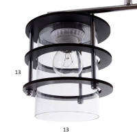 Люстра 1998/2 E27 60Вт хром 35х12х25 см BayerLux