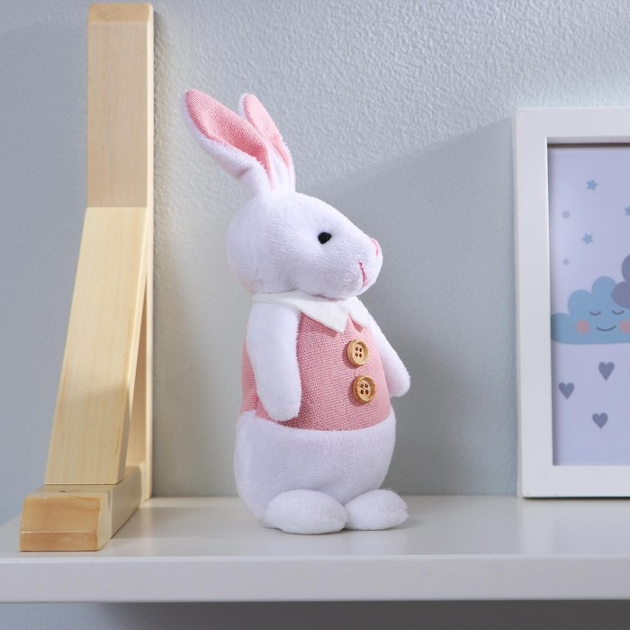 Мягкая игрушка «Зайка», с пуговками, МИКС Мягкая игрушка «Зайка», с пуговками, МИКС