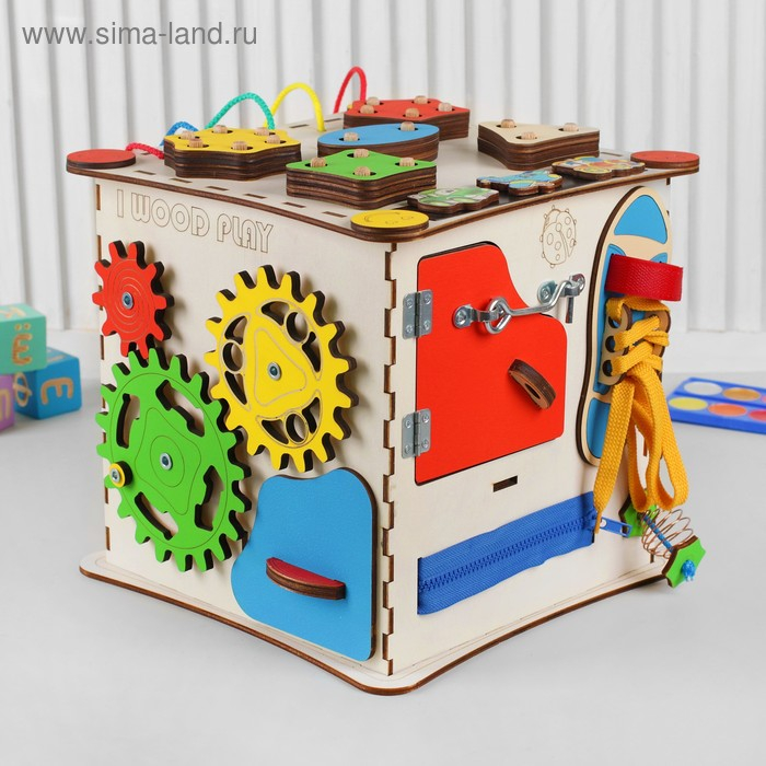 Бизикуб «Развивающий куб», без электрики 25×25 см Бизикуб «Развивающий куб», без электрики 25×25 см