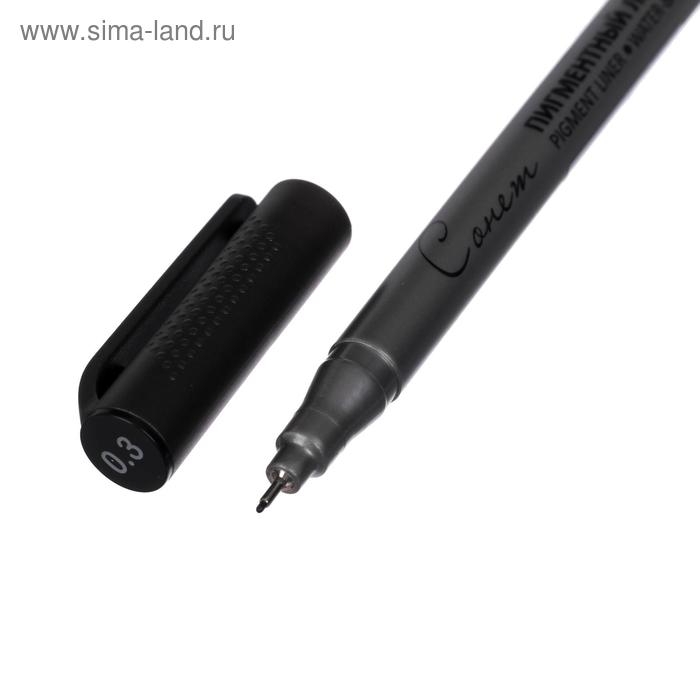 Ручка капиллярная для черчения ЗХК Ручка капиллярная для черчения ЗХК "Сонет" линер 0.3 мм, чёрный, 2341646