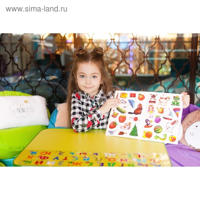 Наклейки многоразовые «Загадки», книжка-раскладушка Наклейки многоразовые «Загадки», книжка-раскладушка