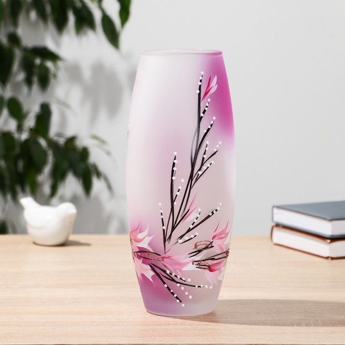 Ваза Ваза "Майя" цв/художест. d-7,5см; 10х26 см МИКС(глянец, матовая)