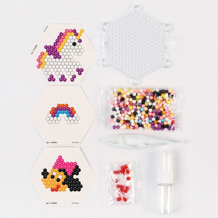 Набор мозаек 3 в 1 «Единорог и Минни Маус», Авквамозайка, Термомозайка и мозаика из EVA, 4+ Набор мозаек 3 в 1 «Единорог и Минни Маус», Авквамозайка, Термомозайка и мозаика из EVA, 4+