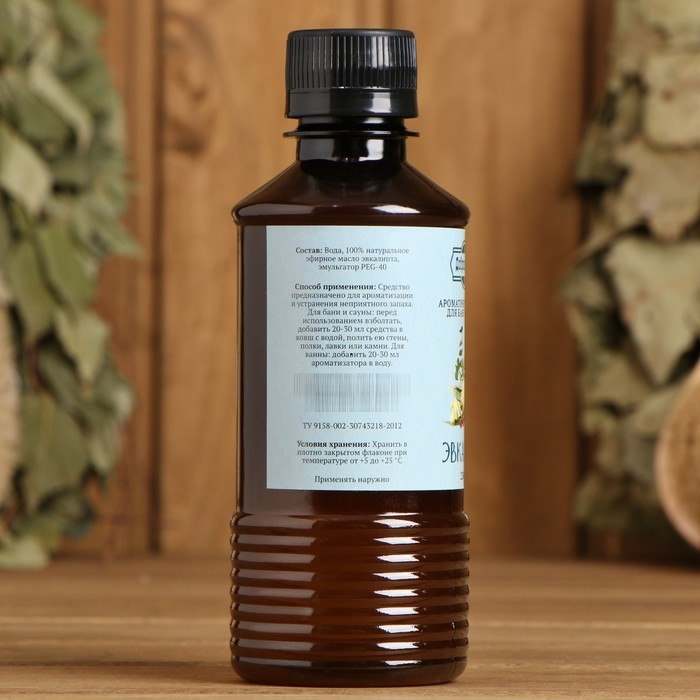 Ароматизатор для бани и ванны «Эвкалипт», натуральная, 250 мл., Ароматизатор для бани и ванны «Эвкалипт», натуральная, 250 мл., "Добропаровъ"