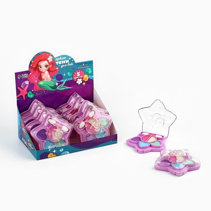 Тени для век детские «Будь яркой», 5 цветов по 2 гр