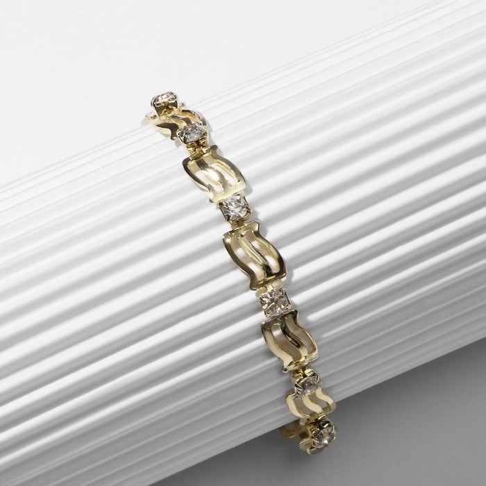 Браслет со стразами «Мерцание» волна, цвет МИКС, L=17 см Браслет со стразами «Мерцание» волна, цвет МИКС, L=17 см