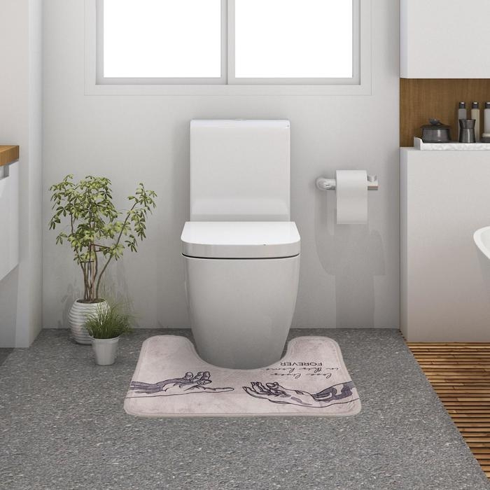 Коврик для ванной Этель Коврик для ванной Этель "Forever", 50х40 см, велюр