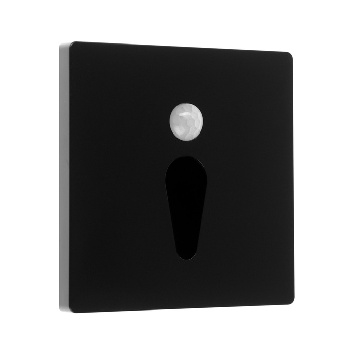 Встраиваемый светильник для лестницы, NL-34, датчик движ., 1.5 Вт, 60 Лм, 3000К, черный