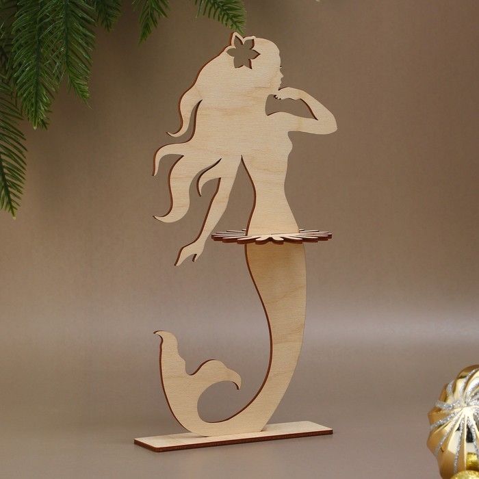 Салфетница деревянная «Русалка», 25х13 см Салфетница деревянная «Русалка», 25х13 см