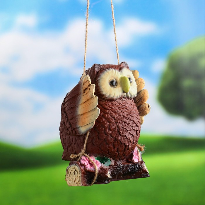 Подвесной декор Подвесной декор "Совенок", 12х14х15см
