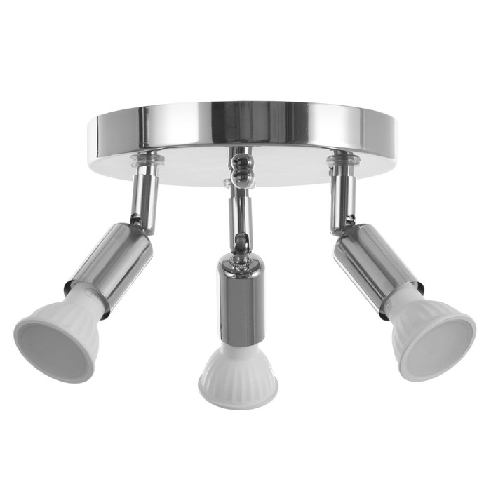 Спот Спот "Андо" 3xGU10 35Вт хром 18х18х15 см
