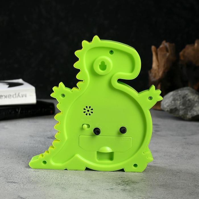 Часы настольные будильник детский Часы настольные будильник детский "Динозаврик", циферблат d-7 см, 4 х 14 х 15.5 см