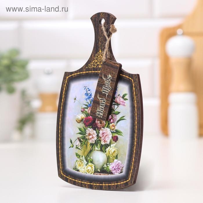 Доска декоративная  Доска декоративная "Светлый цветочный набор", 22,6х13,5х0,5 см