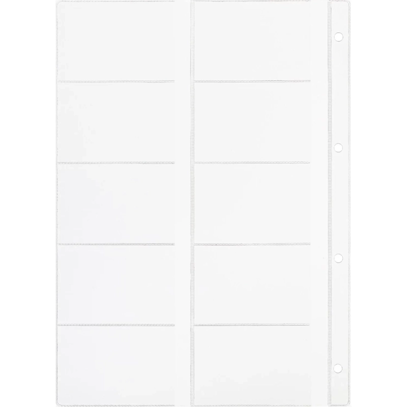 Файл-вкладыш А4 10шт/уп для визиток 120мкм 1970/4