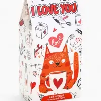 Чай черный I love you, со вкусом черничный пирог, 50 г