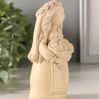 Статуэтка "Берегиня невеста" 13х5 см, бежевый с эф. состаривания