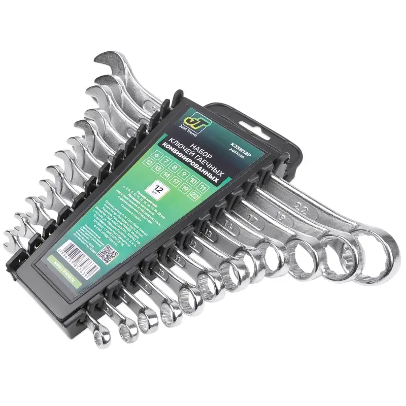 Набор ключей гаечных комбинированных на держателе (6-22 мм) (12 предметов) JT KJ3N12P