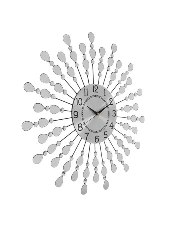 Часы настенные интерьерные &laquo;Лепестки&raquo;, металл, бесшумные, плавный ход, d=59 см, циферблат d=22 см, от батарейки 1&times;АА