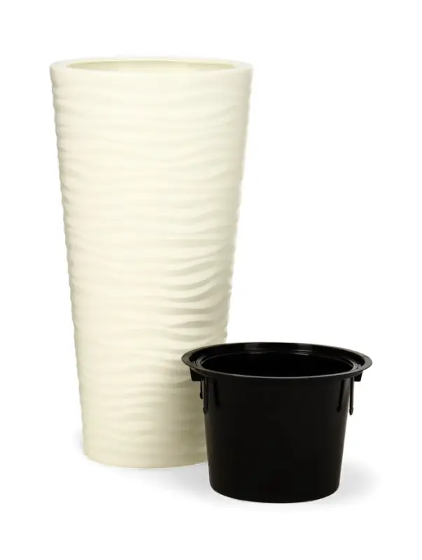 Кашпо для цветов со вставкой &laquo;Оазис&raquo;, 25 л (5 л), пластик, белое