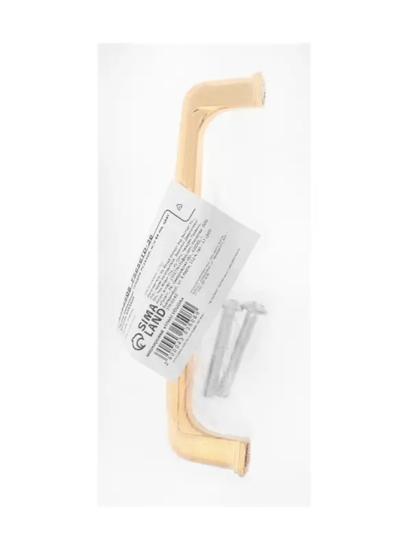 Ручка-скоба мебельная ТУНДРА РС192GP, м/о 96 мм, цвет золото