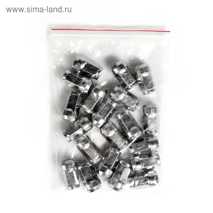 Гайка колесная под ключ 17 мм, 12×1.5 мм, конус, закрытая, хром, фасовка 20 шт Гайка колесная под ключ 17 мм, 12×1.5 мм, конус, закрытая, хром, фасовка 20 шт