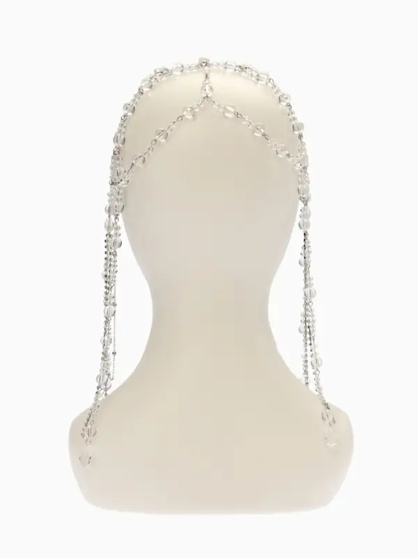 Украшение для волос  Украшение для волос "Хрусталь", цвет белый в серебре