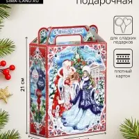 Подарочная коробка новогодняя &laquo;Кремль&raquo;. для сладких подарков, 14&times;6&times;21 см