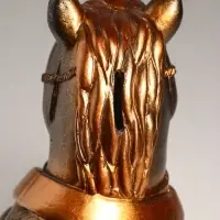 Копилка "Конь в пальто" 22,5х18х13 см, бронза