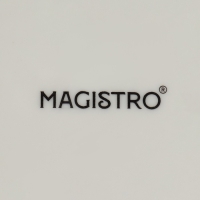 Салатник фарфоровый Magistro «Церера», 400 мл, d=16,2 см, цвет оранжевый