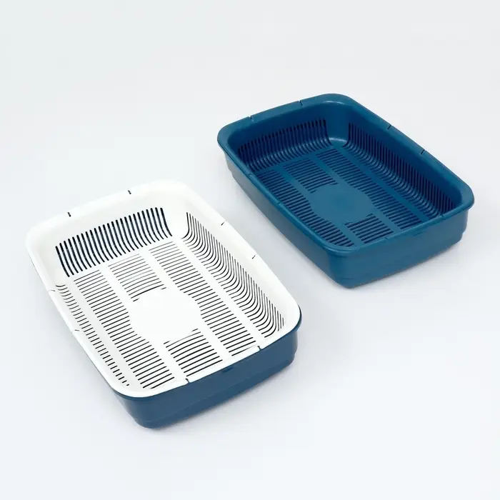 Лоток большой с сеткой Atlantis &laquo;Стандарт&raquo;, 42&times;31&times;10 см, синий